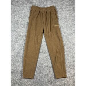 Al1ve Cargo Sweatpants Mens Medium Brown Fleece Lined Drawstring Waist Qwick Dry
